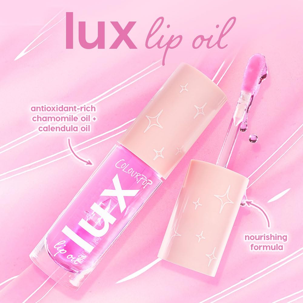 ColourPop Lux Lip Oil - Hydrating, Sheer Tinted Lip Oil Formulated with Antioxidant-Rich Chamomile Extract & Calendula Oil - Non-Greasy, Nourishing Beauty & Personal Care ColourPop