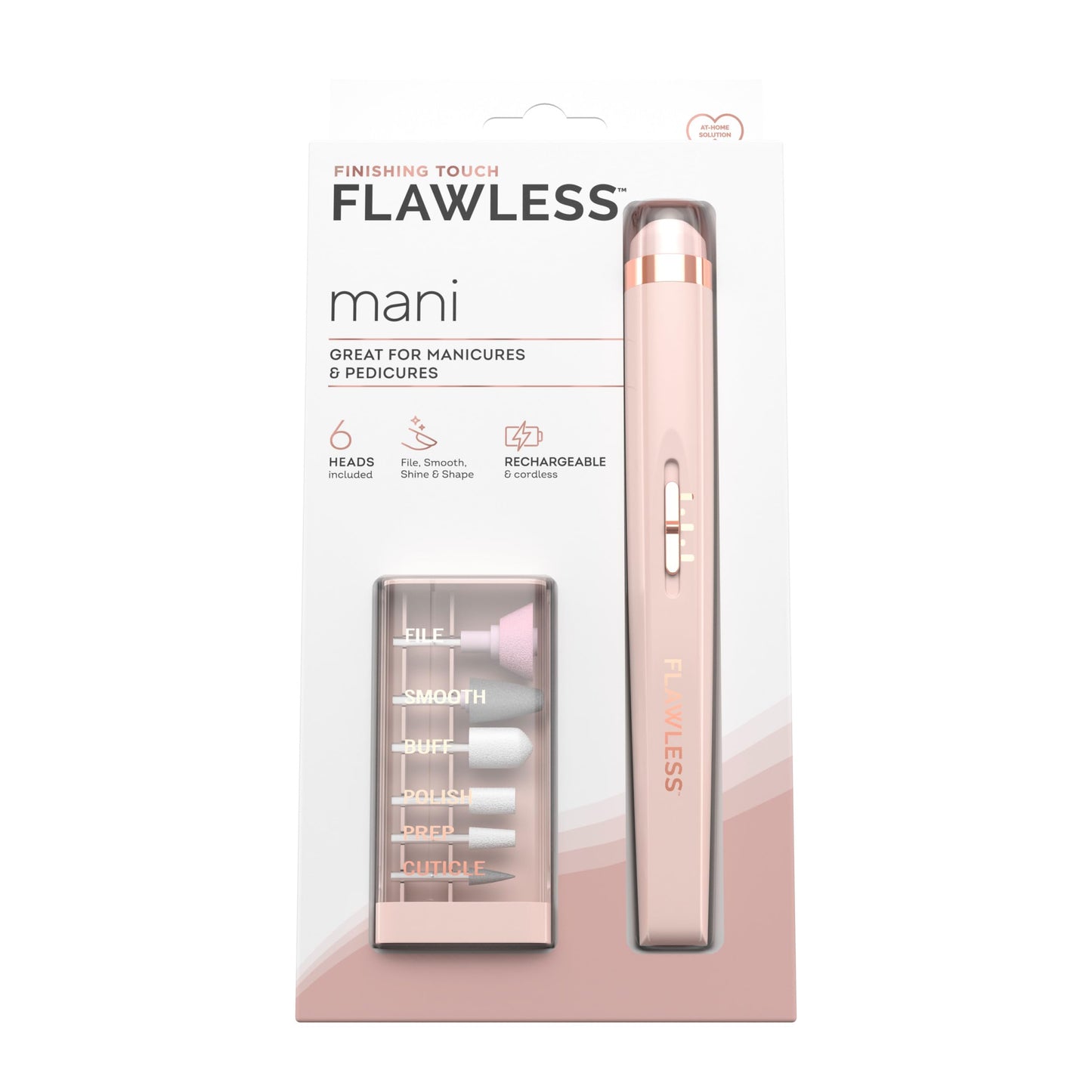 Finishing Touch Flawless Salon Nails Kit, Electronic Nail File and Full Manicure and Pedicure Tool Beauty & Personal Care Finishing Touch Flawless