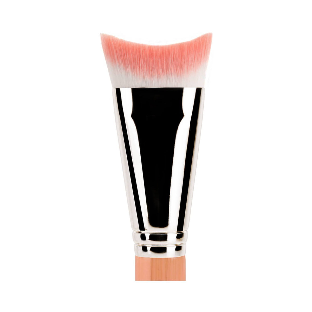 Bdellium Tools Professional Makeup Brush - Pink Bambu Series 989 Inverted Face Blending - With Soft Synthetic Fibers, For Blending (Pink, 1pc)