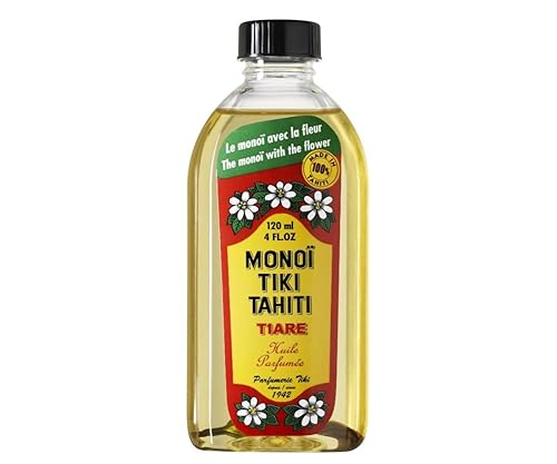 Monoi Tiki Tahiti - Tiare Coconut Oil - Original Gardenia Fragrance - 4 fl. oz. Beauty & Personal Care Monoi Tiare Tahiti