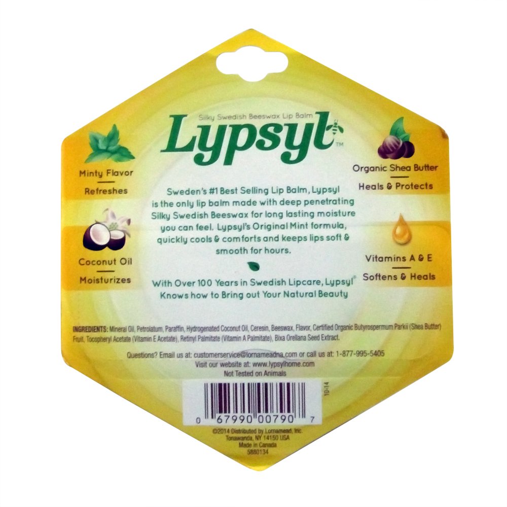 LypSyl Intense Protection Lyp Moisturizer 0.1 OZ - (Pack of 3) Beauty and Personal Care Lypsyl