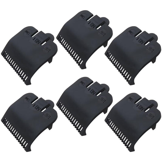 Clipper Combs & Guides for W*ahl 1/2 Clipper Guard,6x Guards Replacement for 1/16 Clipper Guard, Attachment Number #1/2-1/16''(1.5mm),Black by Beauty and Personal Care YTXXDEUS