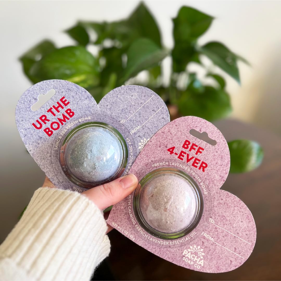 PACHA SOAP Co. Bath Bomb Cards, Variety 3 Pack - Scents of French Lavender, Sand & Sea, and Jasmine Gardenia Nourishing, Moisturizing, Naturally… Beauty & Personal Care Pacha Soap Co