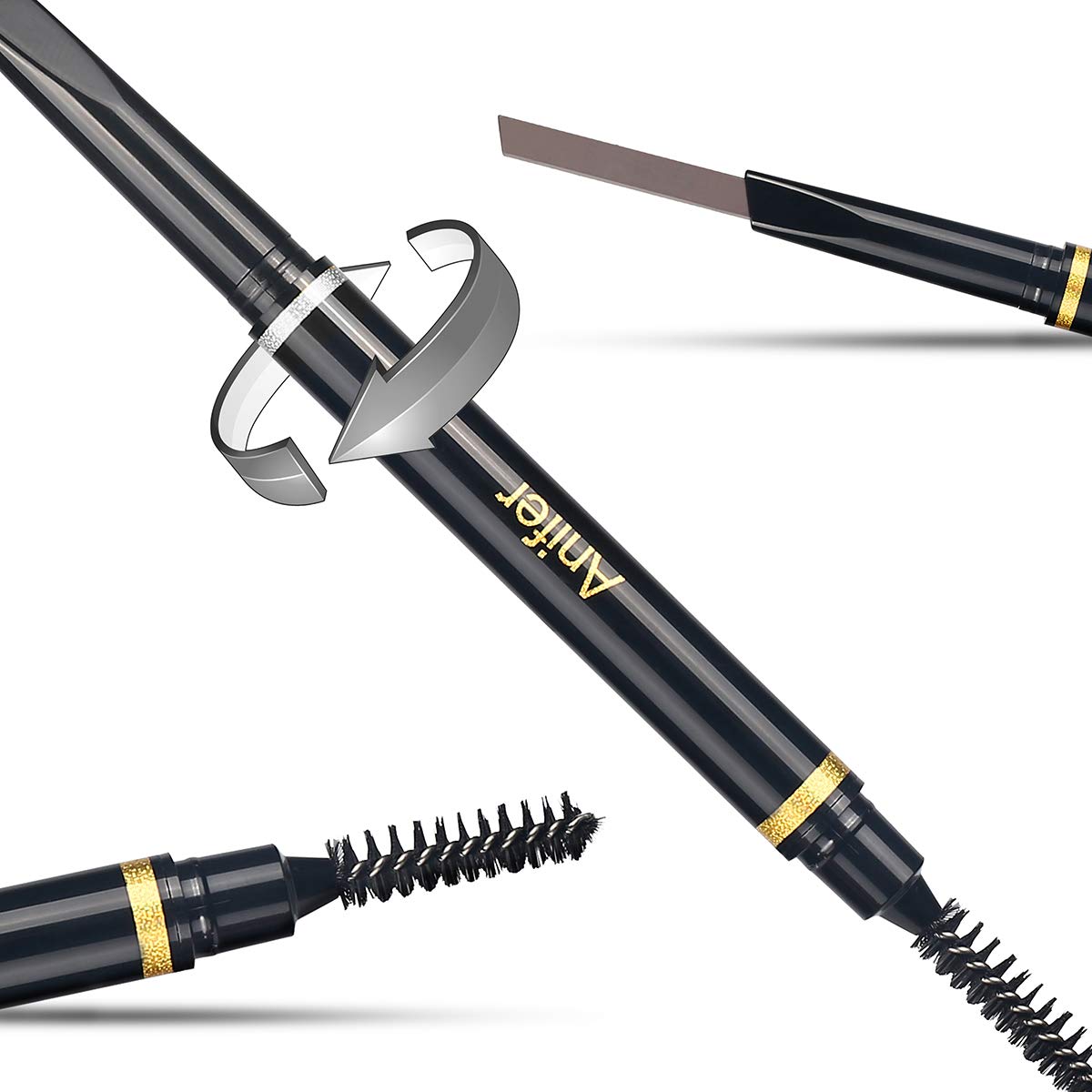 ANIFER Eyebrow Pencil Dark brown Waterproof Smooth Natural Cruelty Free (Dark brown #2) Beauty & Personal Care Anifer