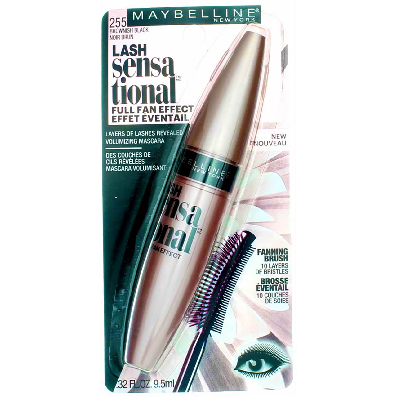 Maybelline New York Lash Sensational Mascara, Brownish Black [02] 0.32 oz Beauty & Personal Care MAYBELLINE