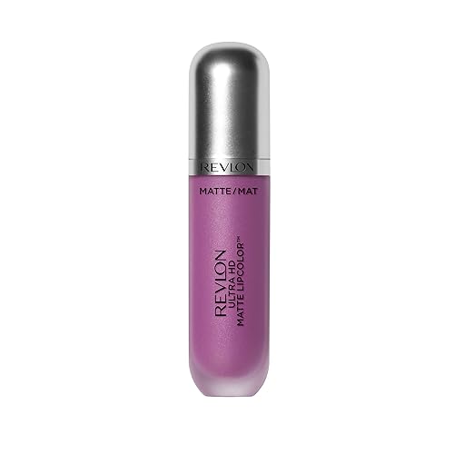 Revlon Ultra HD Matte Lipcolor, Velvety Lightweight Matte Liquid Lipstick in Plum / Berry, Crush (670), 0.2 oz Beauty & Personal Care REVLON
