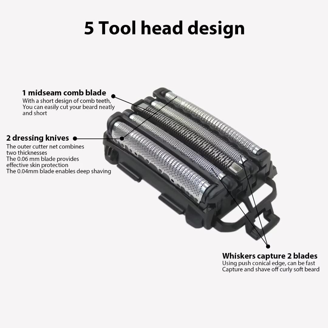 a-rc5 ES-LV95-S, ES-LV65-S Shaver Replacement Inner Blades & Outer Foils Replacement for Panasonic a-rc5 shavers ES-LV97-K, ES-LV67-K, ES-LV95-S Beauty and Personal Care GruDawu