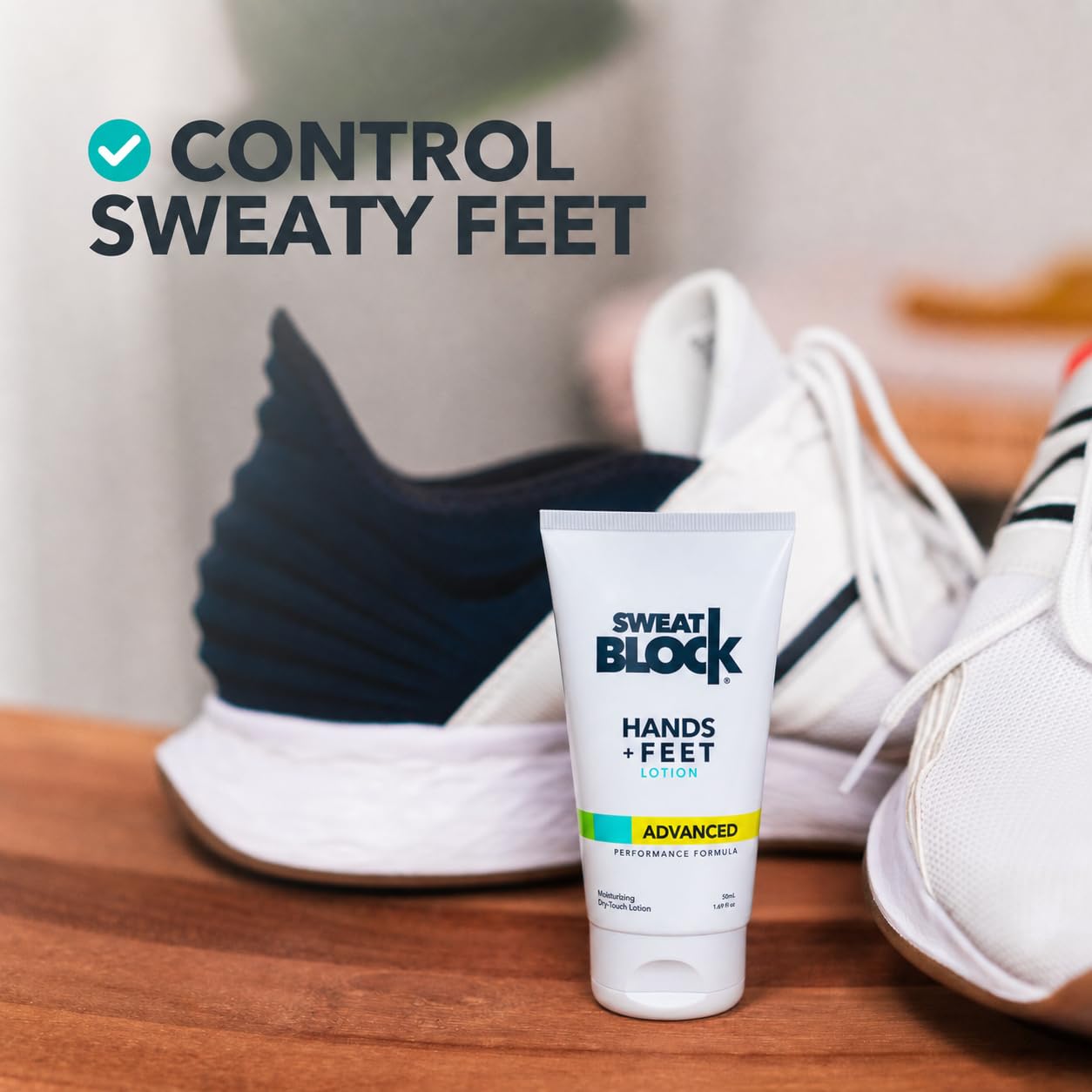 SweatBlock Antiperspirant Lotion for Hands & Feet - CLINICAL STRENGTH for Men & Women - Hyperhidrosis Aid to Stop Excessive Sweating - Reduces Foot Beauty and Personal Care SweatBlock