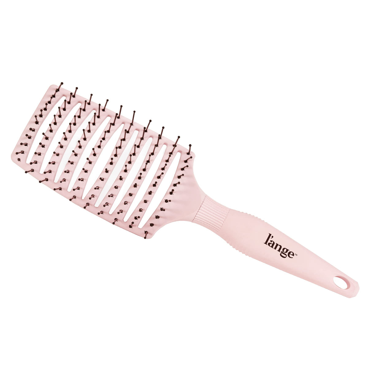 L'ANGE HAIR Siena Wide Curved Vented Hair Brush | Detangle with Nylon Bristles Best for Tangles and Knots Ideal Men Women Brushes Airflow Blush Beauty & Personal Care L'ANGE HAIR
