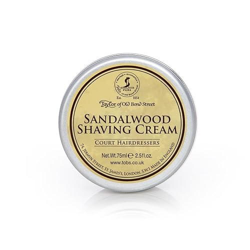 Taylor Of Old Bond Street Sandalwood Shaving Cream 2.03 oz. 60g Beauty & Personal Care Taylor of Old Bond Street