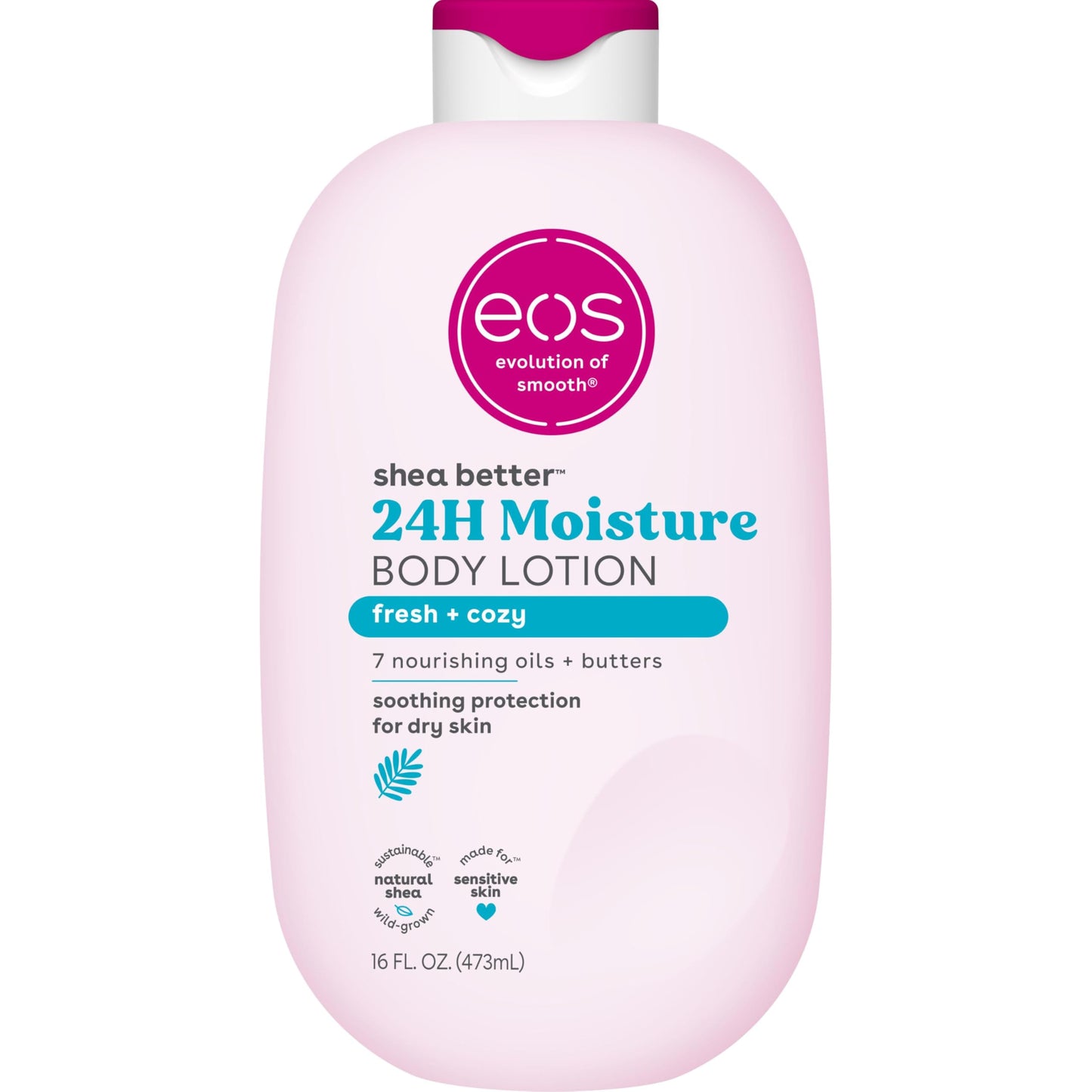 eos Shea Better Body Lotion, Fresh & Cozy, 24-Hour Moisture Skin Care, Lightweight & Non-Greasy, Natural Shea, Vegan, 16 fl oz Beauty & Personal Care eos