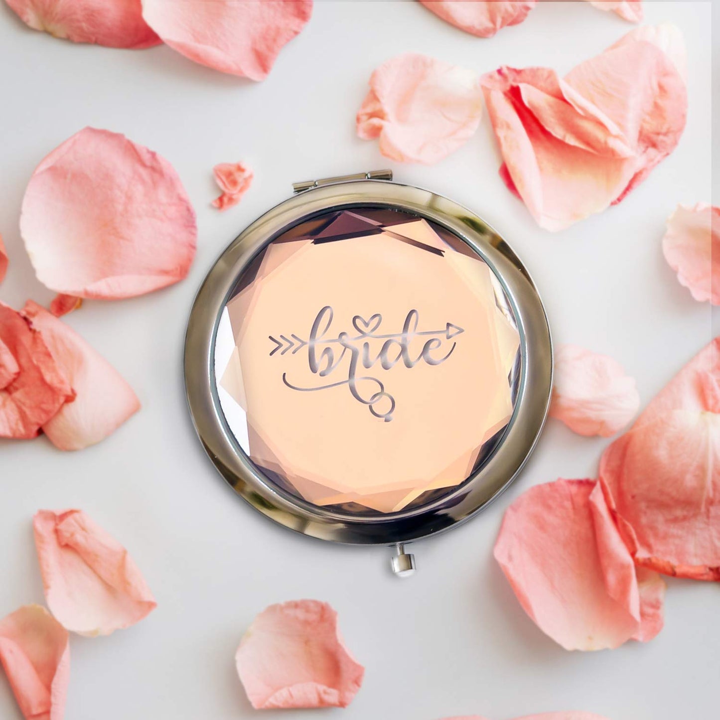 Customizable World Set of 6 Small Mirror Pocket Bride Tribe Gifts Bachelorette Bridesmaid Gift Favors, I Do Crew Beauty & Personal Care Customizable World