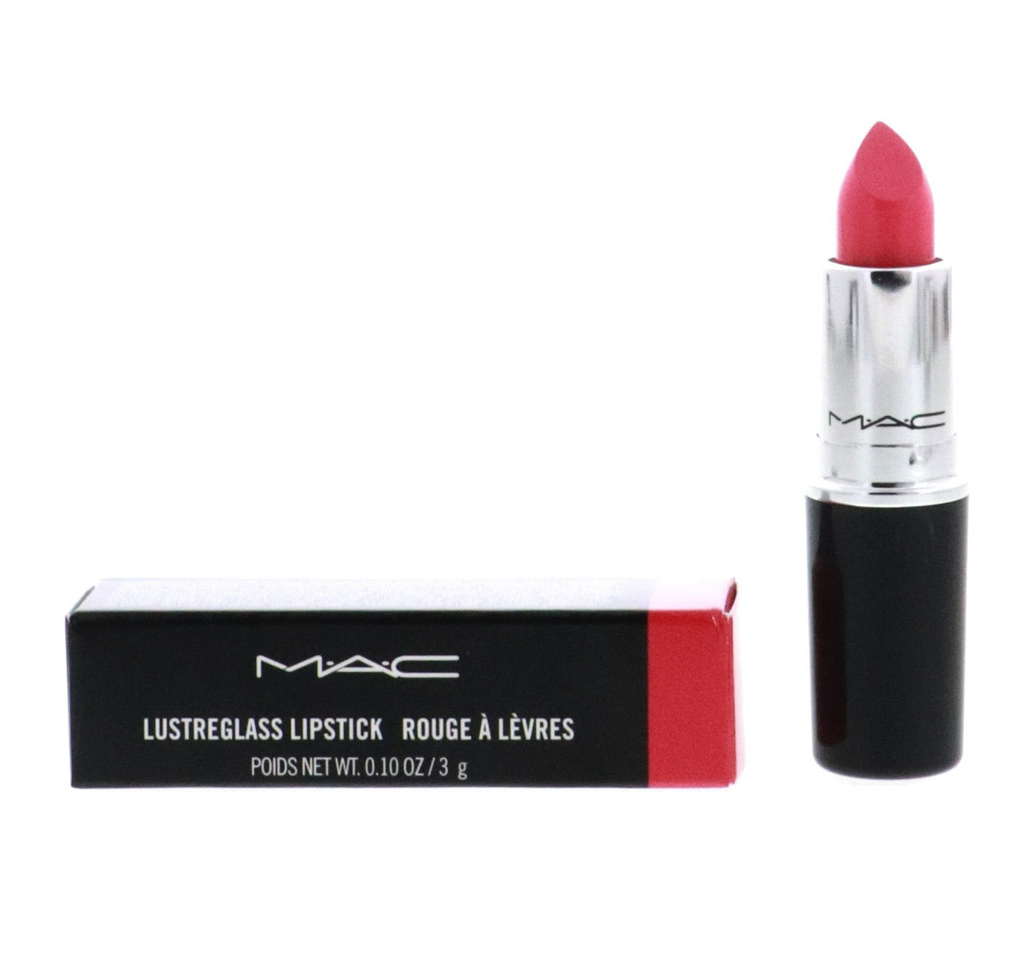 MAC Lustreglass Lipstick - 559 No Photos (Bright Coral Pink) - 0.10 oz / 3 g Beauty & Personal Care MAC