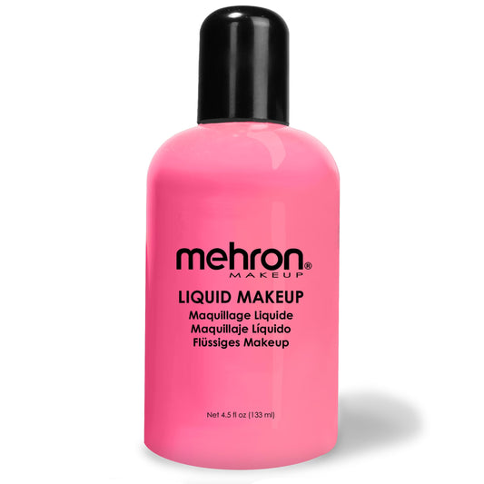 Mehron Makeup Liquid Makeup | Face Paint and Body Paint Perfect for Halloween, Cosplay I Air Brush Compatible 4.5 oz (133 ml) (PINK) Beauty & Personal Care Mehron