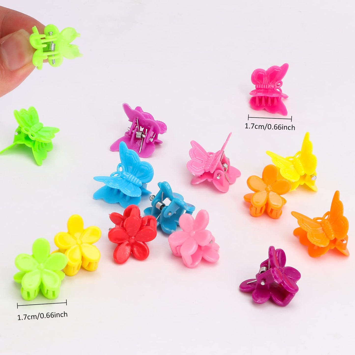 YISSION 200 Pcs Mini Hair Clips Flower Hair Clip Butterfly Hair Clips Small Claw Clips for Hair 90s Hair Accessories for Girls Women School Party Beauty & Personal Care YISSION