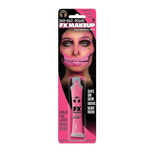 Day-Glo Colors FX Makeup Face and Body Paint - Water Based, Quick Drying, Smudge Proof, Long Lasting, Non-Toxic, Neon Colors for Cosplay, Halloween Beauty & Personal Care Tinsley Transfers