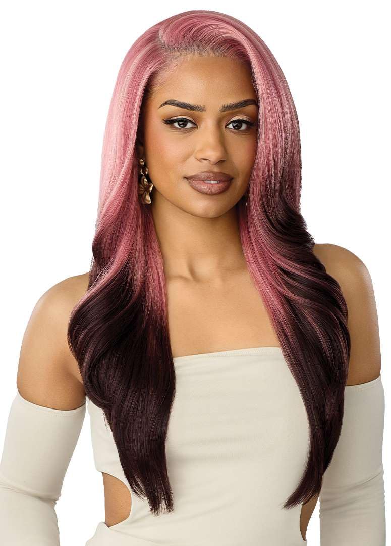 Outre Lace Front Wig - Perfect Hair Line 13X6 Frontal - PH 31 (ST DUST PINK OMBRE)