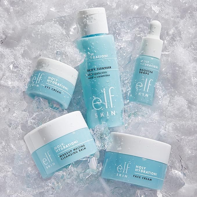e.l.f. SKIN Holy Hydration! Hydrated Ever After Skincare Mini Kit, Cleanser, Makeup Remover, Moisturizer & Eye Cream For Hydrating Skin Beauty & Personal Care e.l.f.