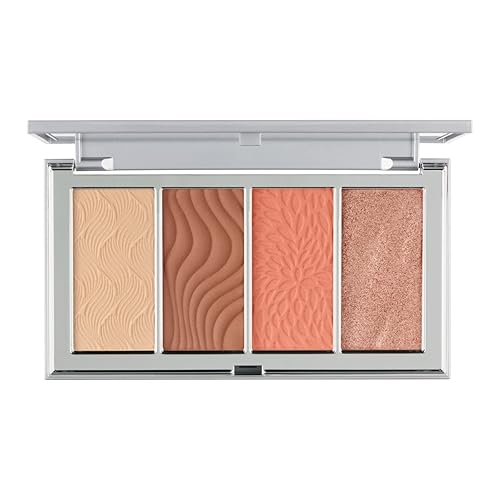PÜR MINERALS 4-in-1 Skin-Perfecting Powders Face Palette, Medium-Tan, 1 ct. Beauty & Personal Care PÜR MINERALS