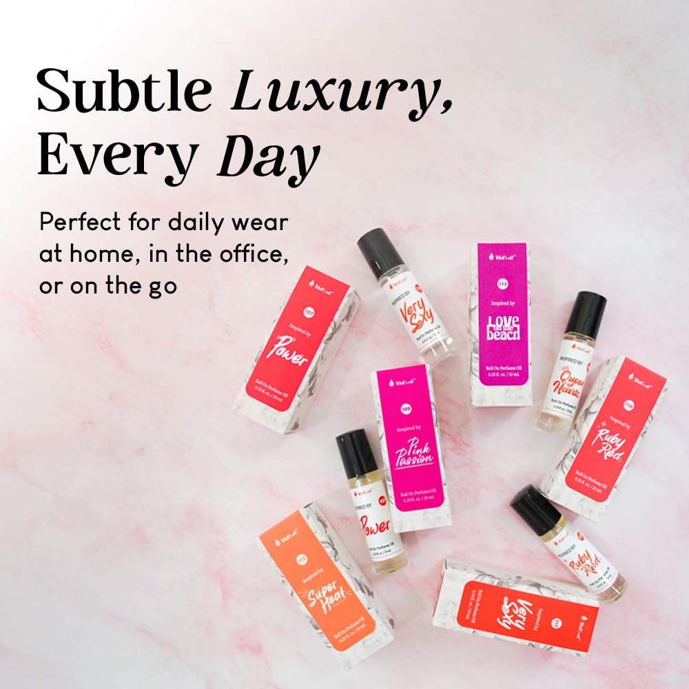 Well's Oil Roll-On Perfume Oil (Flower Bom) | Long-Lasting | Paraben-Free | 0.33 Fl Oz / 10 ml Beauty & Personal Care Well's Oil