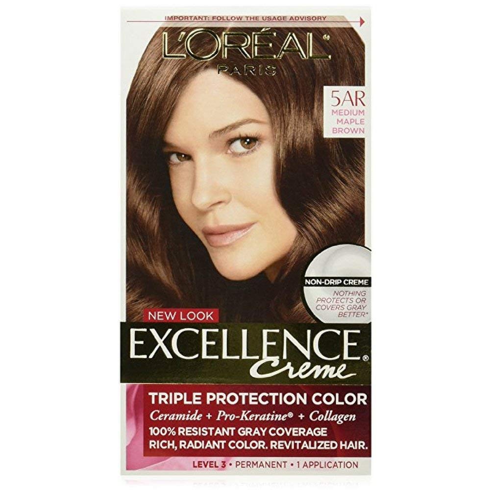 L'Oreal Excellence Creme - 5AR Velvet Brown (Medium Maple Brown) 1 Each (Pack of 10) Beauty & Personal Care L'Oreal Paris