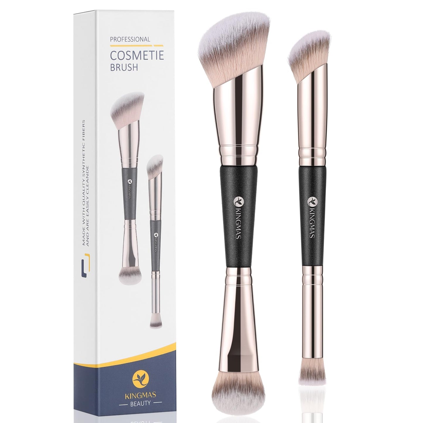 KINGMAS Foundation Concealer Brushes, 2PCS Premium Makeup Brush Set Beauty and Personal Care KINGMAS
