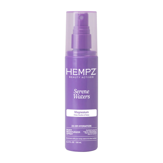 Hempz Magnesium Body Spray, Serene Waters, Soothing and Hydrating Moisturizer Mist with Arnica, Travel Friendly, 3.4 fl.oz. Beauty & Personal Care Hempz