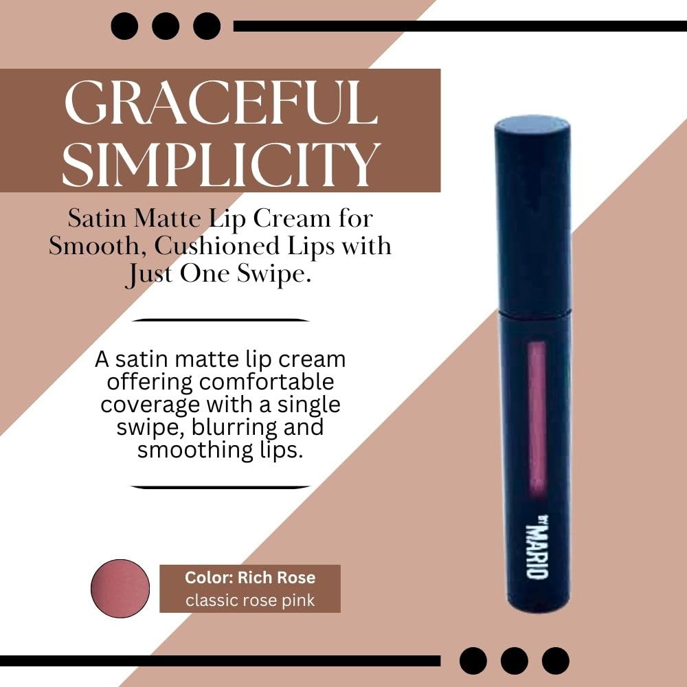 MAKEUP BY MARIO Ultra Suede™ Cozy Lip Creme Rich Rose Beauty & Personal Care BY MARIO