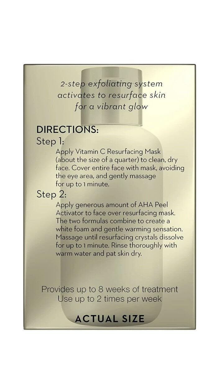 Olay Vitamin C Face Mask Kit, Exfoliator Kit with Mask, Silica, & Exfoliating Aha Peel 4.2 Fl Oz Beauty & Personal Care Olay