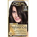 L'Oreal Paris Superior Preference Luminous Fade-Defying Permanent Hair Color, Hair Dye For Up to 9 Weeks of Radiance, Cool Darkest Brown 3C, 1 Hair Beauty & Personal Care L'Oreal Paris