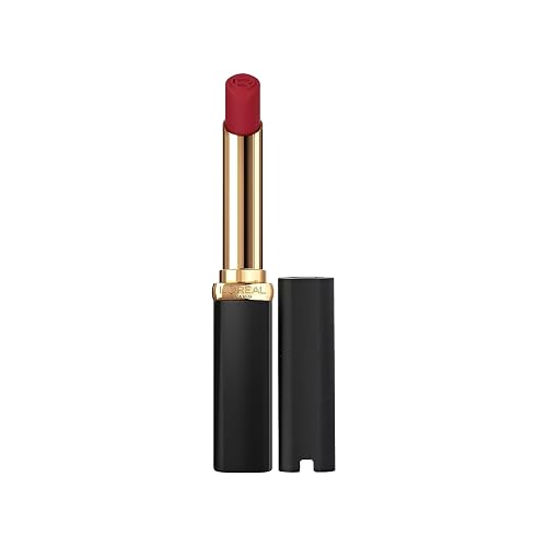 L'Oreal Paris Colour Riche Intense Volume Matte Lipstick, Lip Makeup Infused with Hyaluronic Acid for up to 16HR Wear, Le Rouge Paris, 0.06 Oz Beauty & Personal Care L'Oreal Paris