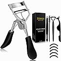 Zowor Eyelash Curler with Comb and Brush Fit All Eye Shape Curved Eyelash Curlers with 5PCS Silicone Refill Pad,Natural and Long Lasting Lash Curler Beauty & Personal Care Zowor