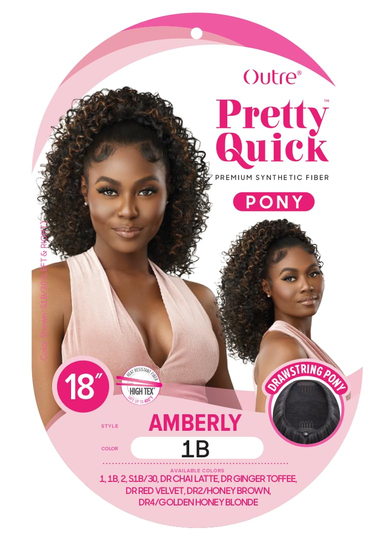 Outre Pretty Quick - Drawstring Pony - Amberly (DARK BROWN 2)