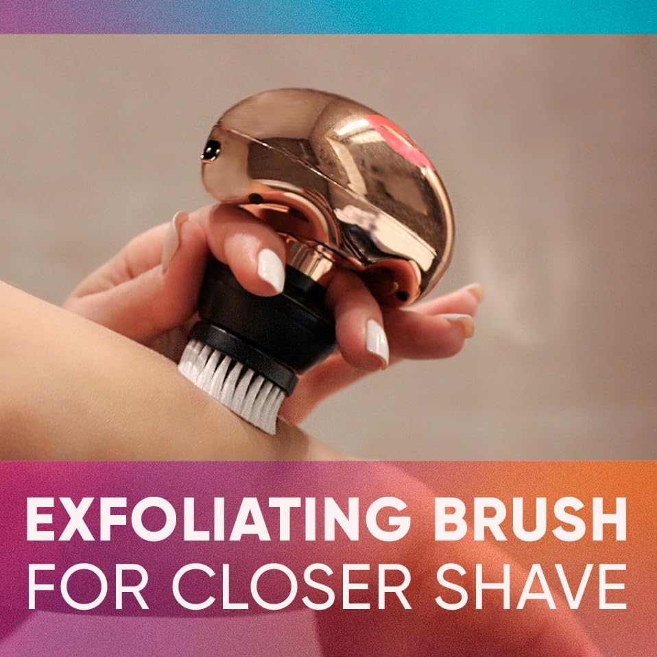 Skull Shaver Body Exfoliating Brush Attachment - Skin-Cleansing Exfoliator - Compatible with Pitbull, Palm & Butterfly Kiss Shavers - Black Beauty and Personal Care Skull Shaver