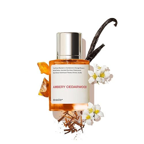 Dossier - Ambery Cedarwood - Eau de Parfum - Perfume Luxury - Pure Infused - Paraben-Free - Vegan - For Women - Fragrance 1.7 oz (Spray 50ml) Beauty & Personal Care Dossier