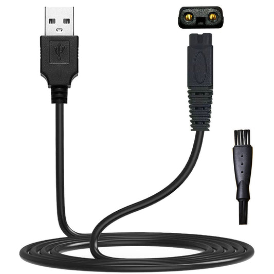 LinMei Shaver Charger Cord for Microtouch Solo Electric Shaver Solo Trimmer USB Charging Cable Solo Razor Charger 31.5 in with Cleaning Brush Beauty and Personal Care LinMei