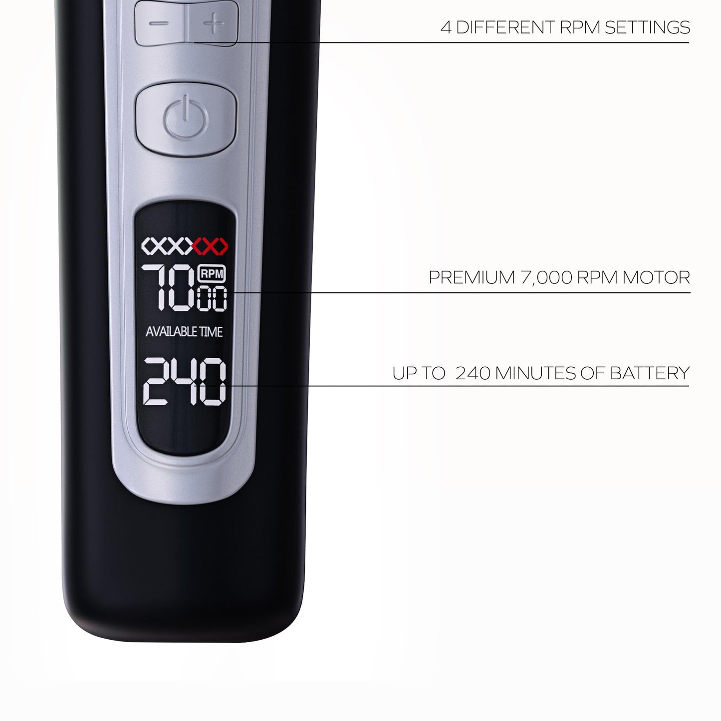IFADE 2.0 - Professional Instant Fading Clipper with Fading Blades - Fades in Seconds - 3 Hours of Battery, 7000 RPM - Men's Hair Clipper, Black Beauty and Personal Care IFADE