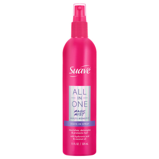 Suave All In One Magic Mist Leave In Spray For Women, Detangles, Hydrates & Refreshes Hair, Boosts Shine, Controls Frizz, Scented, All Hair Types, 11 Beauty & Personal Care Suave