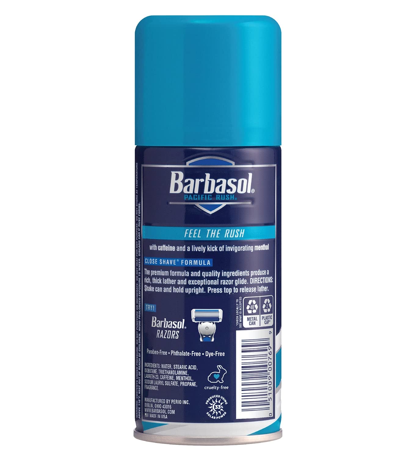 Barbasol Shave Cream 7 Ounce (Pacific Rush, Pack of 3) Beauty & Personal Care Barbasol