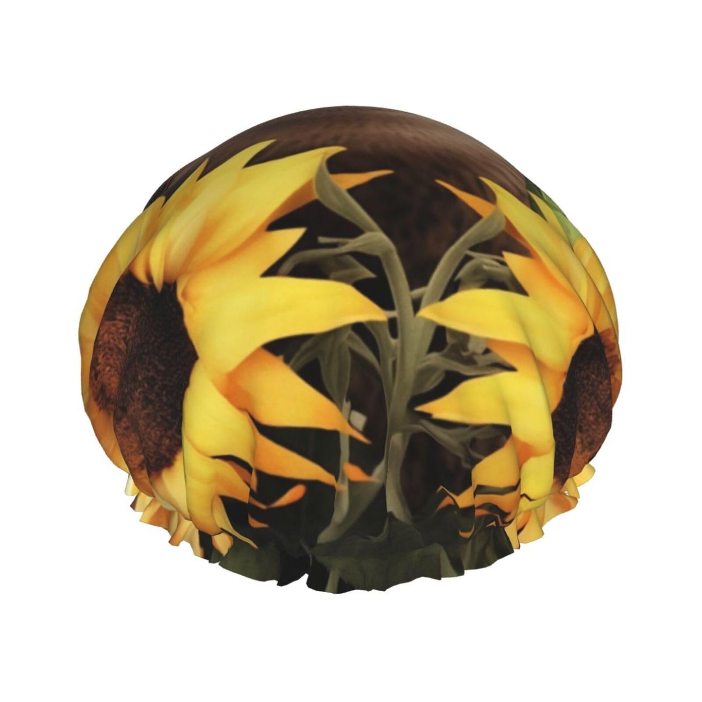 Reusable Shower Cap for Women Men Large Waterproof Shower Bonnet Washable Bath Cap Sloth Sunflower Hair Hat Elastic Band Double Layered Shower Hat Beauty and Personal Care FJWSLCH