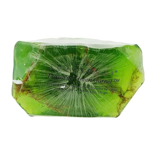 SoapRocks TS Pink Green Garnet Soap That Looks Like a Rock ~ 6 oz. Gem Rocks Birthstone Jabón Gemstone Beauty & Personal Care T.S. Pink