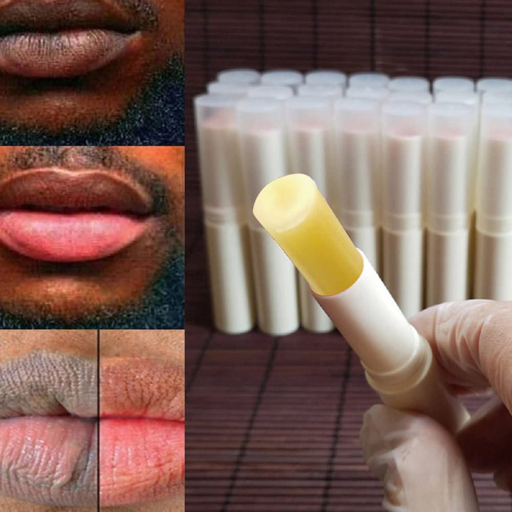 2PCS Lip Lightening Balm Dark Black Removal Exfoliation Pigmentation Fade Dull Pink Balm Anti-Crack Moisturizing Nourishing Lip Care Smokers Beauty and Personal Care Pozggoy