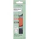 L'Oréal Paris Skincare Pure-Clay Face Mask Trial Size Set, Includes 3 Different Face Masks Made With Charcoal, Red Algae and Eucalyptus, Set Beauty & Personal Care L'Oreal Paris