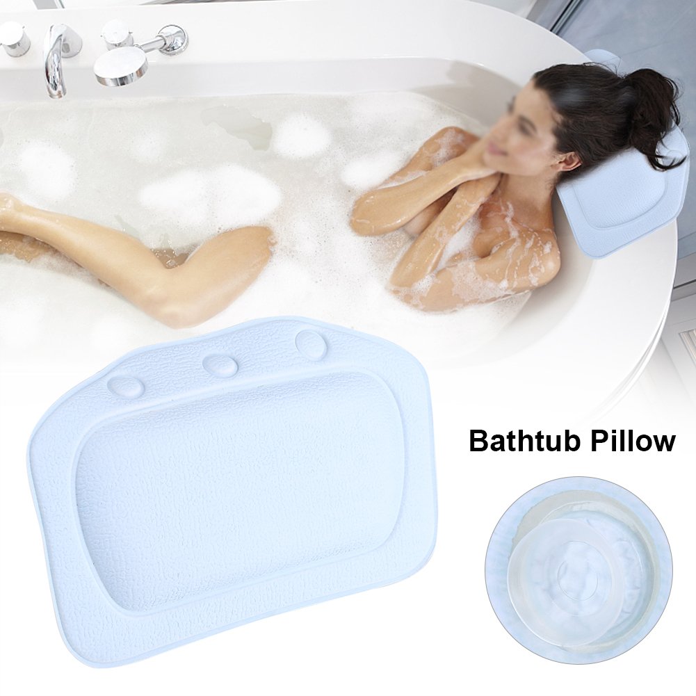 MUNEFE Relaxing Headrest Bath Pillow, Bath Tub Pillows for Head and Neck, Ergonomic Luxury Bath Pillows for Providing Comfortable Support for The Neck Beauty and Personal Care MUNEFE