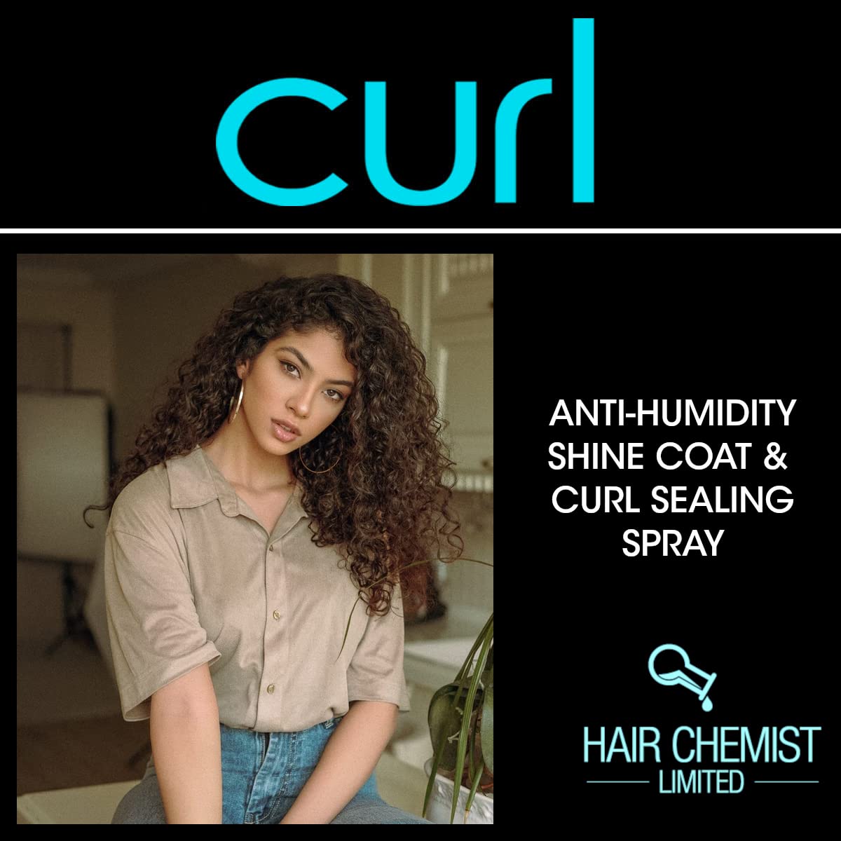 Hair Chemist CURL Anti Humidity Shine Coat & Curl Sealing Spray 3 oz. Beauty & Personal Care Hair Chemist
