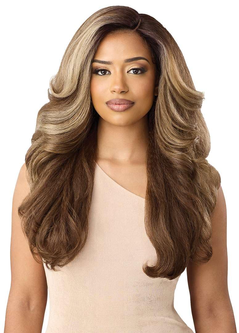 Outre Lace Front Wig - Neesha Soft & Natural - Neesha 211 (DR99J/ROSY SPICE)