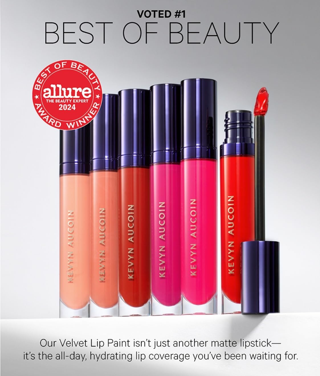 Kevyn Aucoin Velvet Lip Paint, Enchanting color: All-day matte lip color coverage. Smudge proof & rich pigments. Quick dry makeup, weightless formula Beauty & Personal Care Kevyn Aucoin