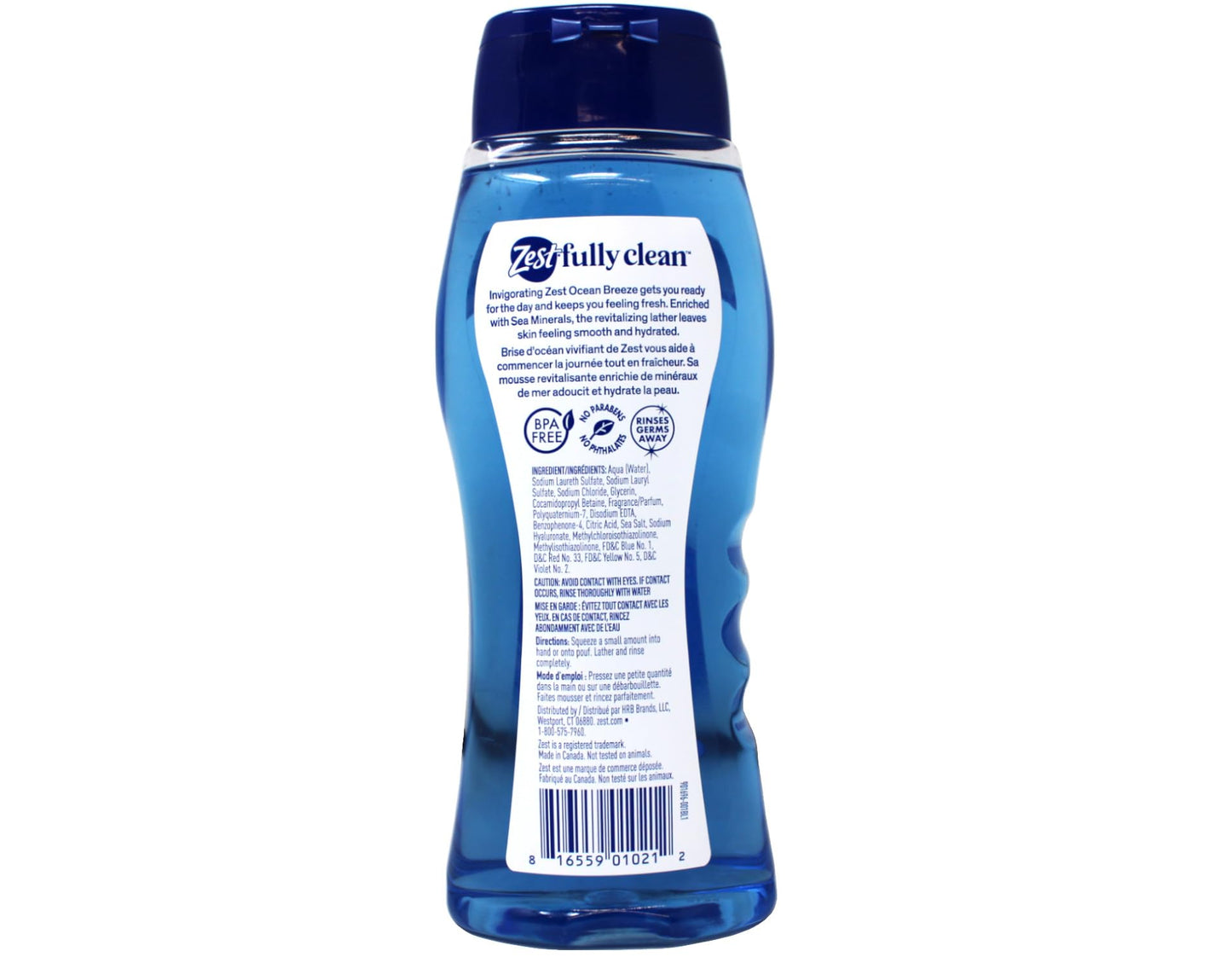Zest Body Wash Ocean Breeze with Sea Minerals Refresh 18 Ounce (Pack of 2) Beauty & Personal Care Zest