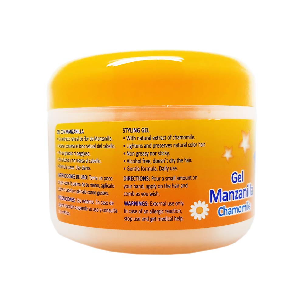Ricitos de Oro Chamomile Hair Gel -Preserves Natural Color, Non-Greasy, Alcohol Free, Hypoallergenic, Tear-Free, Gentle Daily Use - Baby, Kids Hair Beauty & Personal Care Ricitos de Oro