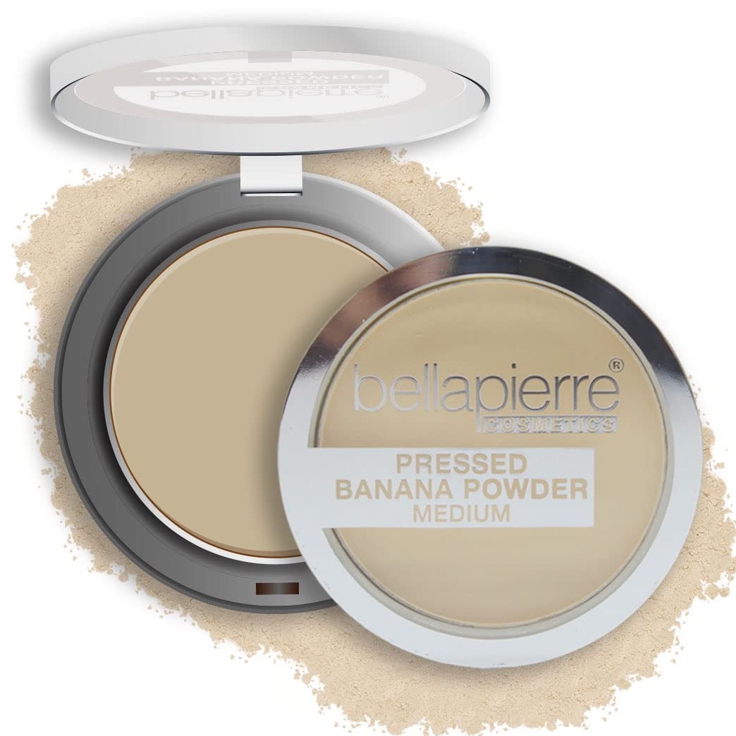 Bellapierre Pressed Banana Setting Powder - Compact Color-Correcting Banana Powder, Matte Translucent Finish, Under-Eye Brightening Baking Powder Beauty & Personal Care bellapierre